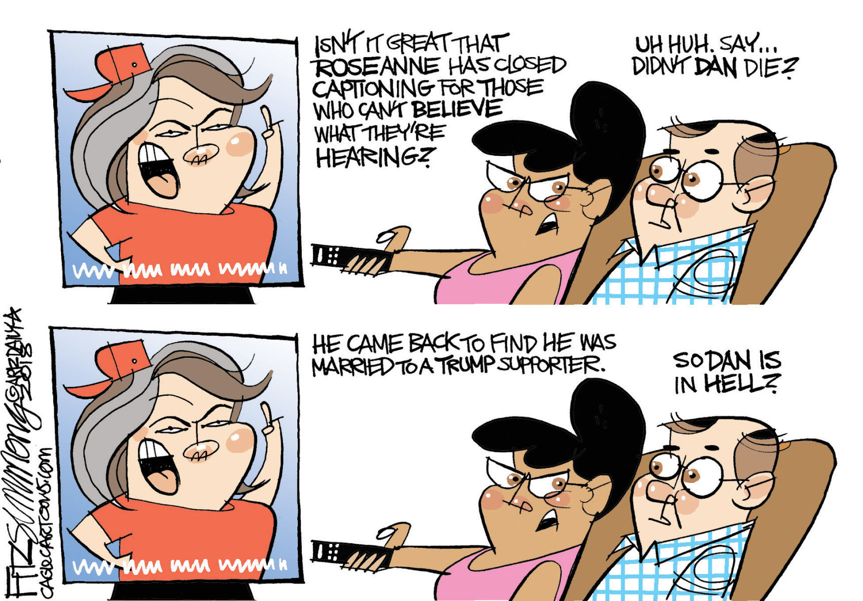 Daily Fitz Cartoon: Roseanne